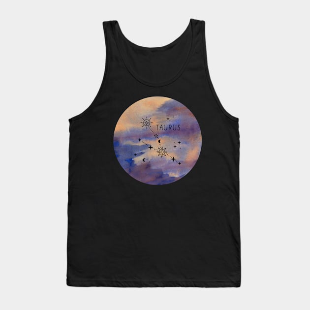 Taurus Zodiac Tank Top by Nanouche